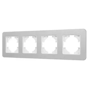 Рамка на 4 поста алюминиевая Arlight FRM-AKIRY-SFAL-4-SR 049743