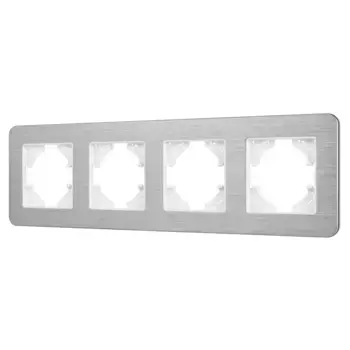 Рамка на 4 поста алюминиевая Arlight FRM-AKIRY-AL-4-SR 049731