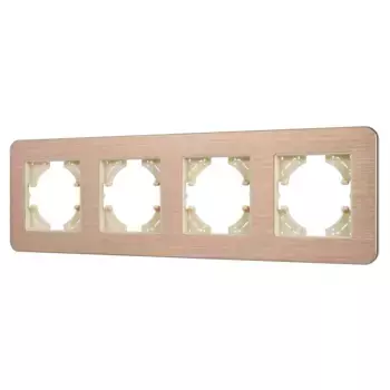 Рамка на 4 поста алюминиевая Arlight FRM-AKIRY-AL-4-GD 049733