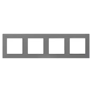 Рамка на 4 поста Arlight FRM-GLARE-GS-4-GR 043804