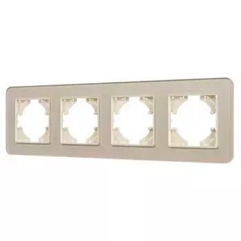Рамка на 4 поста стеклянная Arlight FRM-OMALI-SFGS-4-GD 049719