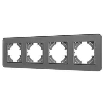 Рамка на 4 поста стеклянная Arlight FRM-OMALI-SFGS-4-GR 049718