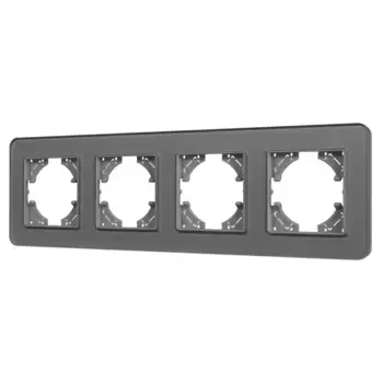 Рамка на 4 поста стеклянная Arlight FRM-OMALI-GS-4-GR 049702