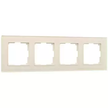 Рамка на 4 поста Werkel Favorit молочный W0041141 4690389183447