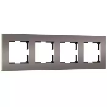 Рамка на 4 поста Werkel Slab бронза матовый W0042963 4690389193538