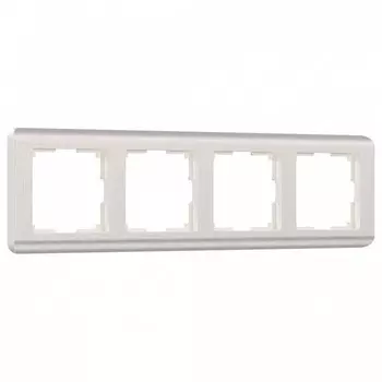 Рамка на 4 поста Werkel Stream перламутровый W0042113 4690389162503