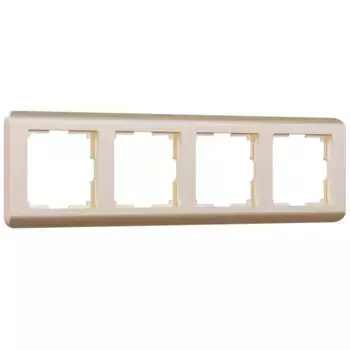 Рамка на 4 поста Werkel Stream шампань W0042111 4690389162497