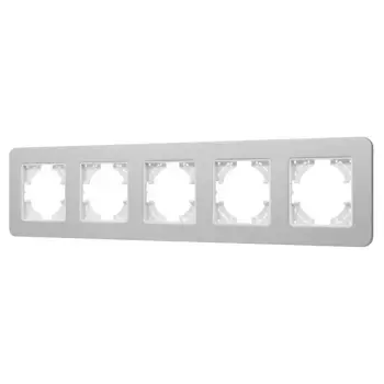 Рамка на 5 постов алюминиевая Arlight FRM-AKIRY-SFAL-5-SR 049746