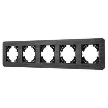 Рамка на 5 постов алюминиевая Arlight FRM-AKIRY-AL-5-BK 049735