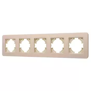 Рамка на 5 постов алюминиевая Arlight FRM-AKIRY-SFAL-5-GD 049748