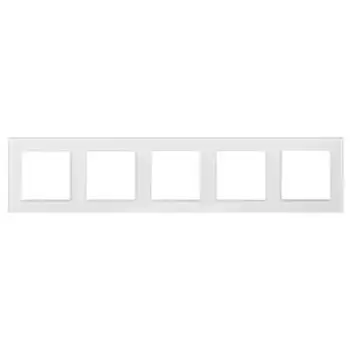 Рамка на 5 постов Arlight FRM-GLARE-GS-5-WH 043805