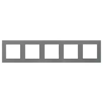 Рамка на 5 постов Arlight FRM-GLARE-GS-5-GR 043807