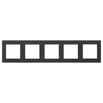 Рамка на 5 постов Arlight FRM-GLARE-GS-5-BK 043806