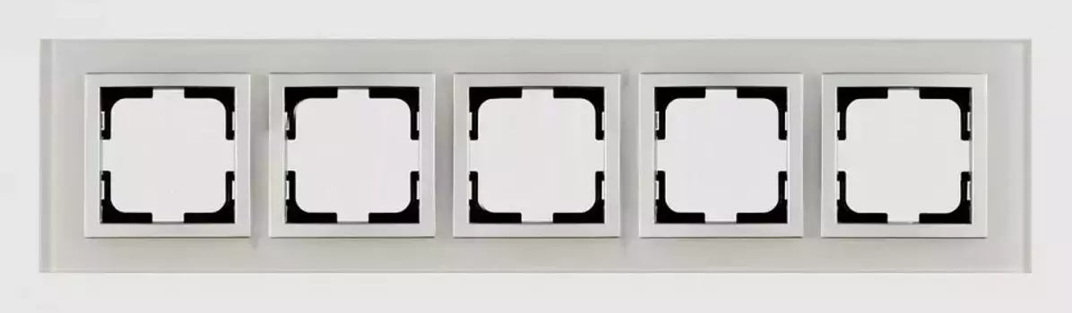 Рамка на 5 постов Mono Electric Style Glass 107-710000-164