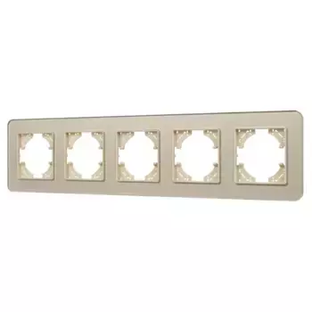 Рамка на 5 постов стеклянная Arlight FRM-OMALI-SFGS-5-GD 049723