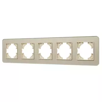 Рамка на 5 постов стеклянная Arlight FRM-OMALI-GS-5-GD 049707