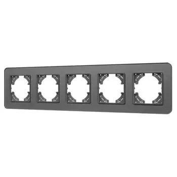 Рамка на 5 постов стеклянная Arlight FRM-OMALI-SFGS-5-GR 049722