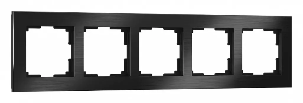 Рамка на 5 постов Werkel Aluminium черный алюминий W0051708 4690389158131