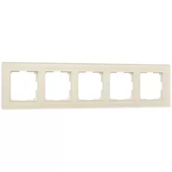 Рамка на 5 постов Werkel Favorit молочный W0051141 4690389183461