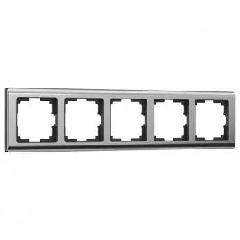 Рамка на 5 постов Werkel Metallic глянцевый никель W0051602 4690389159060
