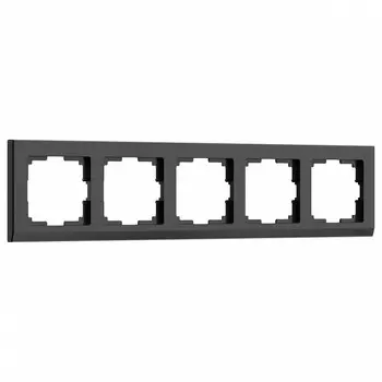 Рамка на 5 постов Werkel Stark черный W0051808 4690389161957