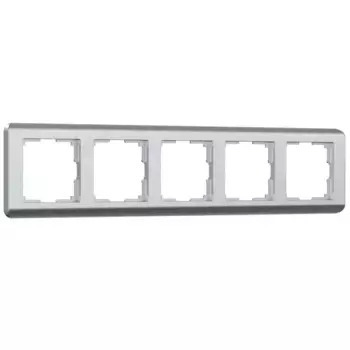 Рамка на 5 постов Werkel Stream серебряный W0052106 4690389172755