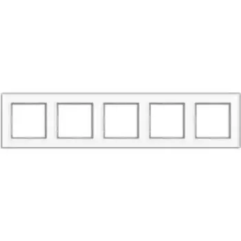 Рамка пятиместная Jung AC585GLWW