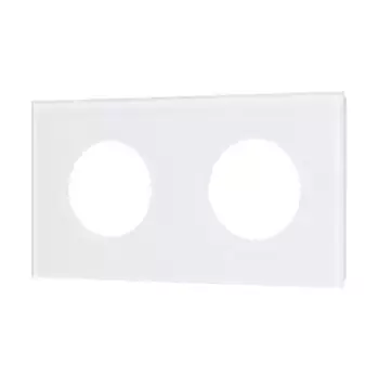 Рамка стеклянная на 2 поста Arlight FRM-GLARE-GC-2-WH 043835