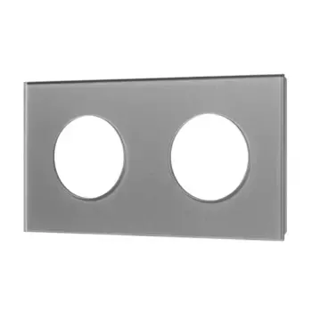 Рамка стеклянная на 2 поста Arlight FRM-GLARE-GC-2-GR 043837