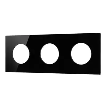 Рамка стеклянная на 3 поста Arlight FRM-GLARE-GC-3-BK 043839