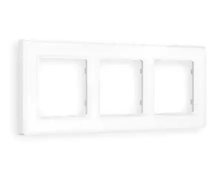 Рамка трехместная Ambrella Volt Arctic AF580103