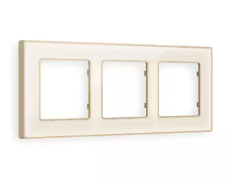 Рамка трехместная Ambrella Volt Arctic AF580343