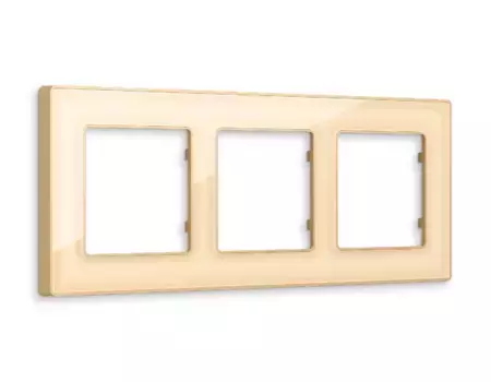 Рамка трехместная Ambrella Volt Arctic AF580603