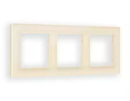 Рамка трехместная Ambrella Volt Platos AF330303