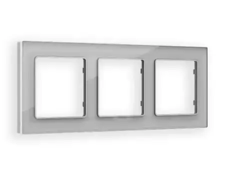 Рамка трехместная Ambrella Volt Platos AF330403