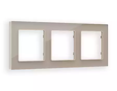 Рамка трехместная Ambrella Volt Platos AF380603