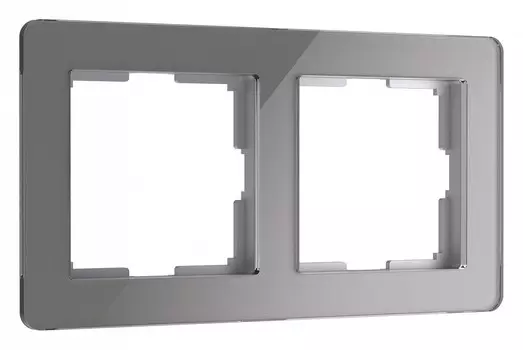 Рамка Werkel Acrylic на 2 поста графит W0022704 4690389184864