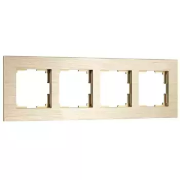 Рамка Werkel AluMax на 4 поста шампань W0043511 4690389204128