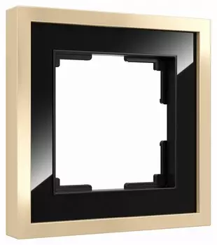 Рамка Werkel Baguette на 1 пост черный/латунь W0012852 4690389185779