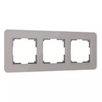 Рамка Werkel Elite на 3 поста дымчатый W0032417 4690389180750