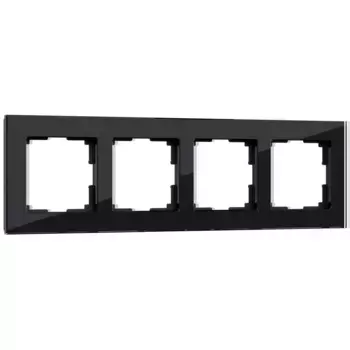Рамка Werkel Favorit на 4 поста черный W0041108 4690389159954