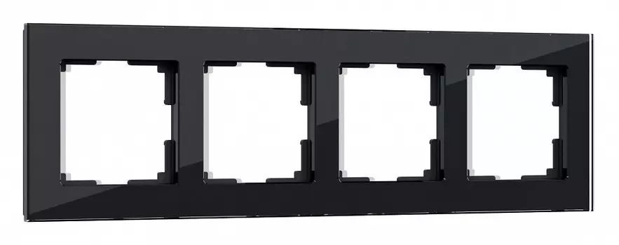 Рамка Werkel Favorit на 4 поста черный W0041108 4690389159954