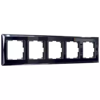Рамка Werkel на 5 постов Diamant черный W0051208 4690389158872