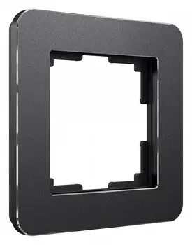 Рамка Werkel Platinum на 1 пост черный алюминий W0012608 4690389184420