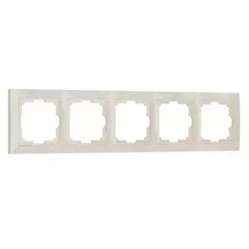 Рамка Werkel Snabb Basic на 5 постов слоновая кость W0052003 4690389161469