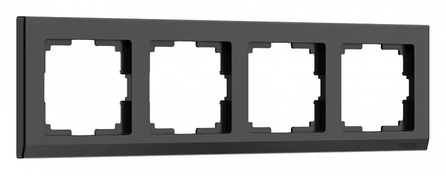 Рамка Werkel Stark на 4 поста черный W0041808 4690389161919