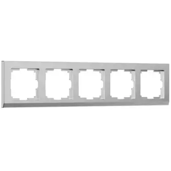 Рамка Werkel Stark на 5 постов серебро W0051865 4690389194979