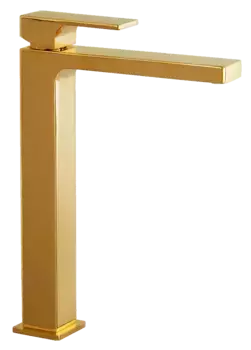 Смеситель для раковины Remer Absolute AU11LDO золотой глянцевый