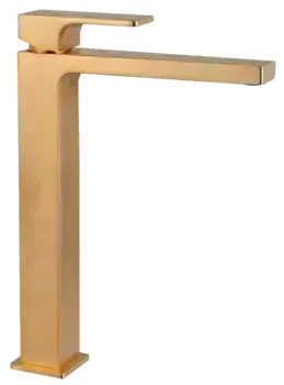 Смеситель для раковины Remer Absolute AU11LBG золотой брашированный