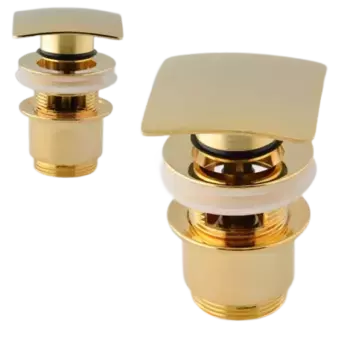 Remer Донный клапан click-clack короткий с переливом 1 1/4"
